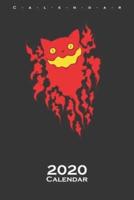 Funny Devil Cat Calendar 2020