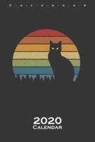 Retro Cat Calendar 2020