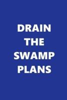 2020 Daily Planner Drain The Swamp Plans Text Blue White 388 Pages