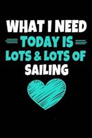 What I Need Today Is Lots Lots Sailing