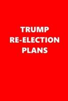 2020 Daily Planner Trump Re-Election Plans Text Red White 388 Pages