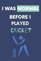 I Was Normal Before I Played Cricket