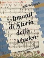 Appunti Di Storia Della Musica