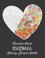 Romantic Heart Mandala Coloring Book for Adults