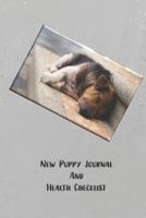 New Puppy Journal And Health Checklist