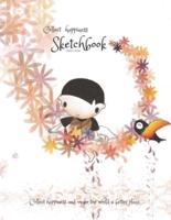 Collect Happiness sketchbook(Drawing & Writing)( Volume 6)(8.5*11) (100 Pages)