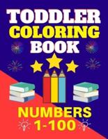 Toddler Coloring Book Numbers 1 to 100
