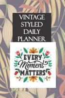 Vintage Styled Daily Planner
