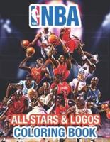 NBA All Stars and Logos Coloring Book