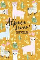 Alpaca 2020 Day By Day Year Planner, 2020 Year Planer, Alpaca Journal Notebook Planner, Daily Notebook Planner, Daily Journal Notebook