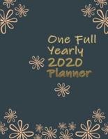 One Full Yearly 2020 Planner