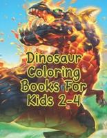 Dinosaur Coloring Books For Kids 2-4
