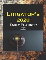 Litigator's 2020 Daily Planner Large 366 Days