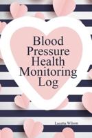 Blood Pressure Health Monitoring Log