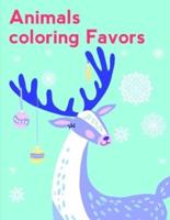 Animals Coloring Favors