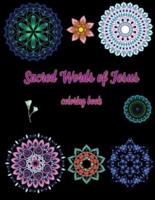 Sacred Words of Jesus Coloring Book