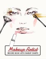 Makeup Artist Record Book With Makeup Charts