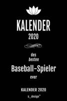 Kalender 2020 Für Baseball-Spieler