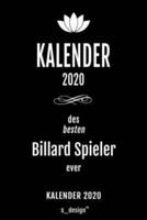 Kalender 2020 Für Billard Spieler