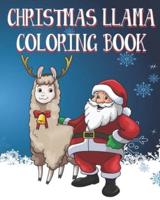 Christmas Llama Coloring Book