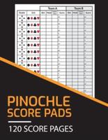 Pinochle Score Pads 120 Score Pages