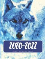 2020-2022 Three 3 Year Planner Wolves Monthly Calendar Gratitude Agenda Schedule Organizer