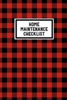 Home Maintenance Checklist