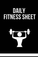 Workout Daily Fitness Sheet