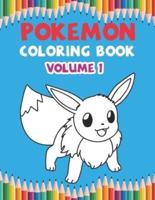 Pokemon Coloring Book Volume 1