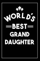 Worlds Best Grand Daughter