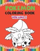 Pokemon Coloring Book Volume 1