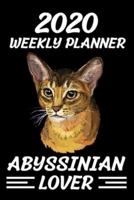 2020 Weekly Planner Abyssiniant Lover