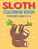 Sloth Coloring Book for Kids Ages 4-6