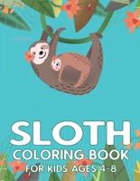 Sloth Coloring Book for Kids Ages 4-8
