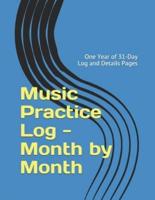 Music Practice Log - Month by Month