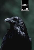 Raven Crow Corvus Bird Watching Week Planner Weekly Organizer Calendar 2020 / 2021 - Very Black