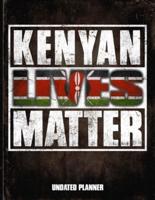 Kenyan Lives Matter Undated Planner