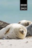 Seal Manatee Sea Lion Cow Walrus Dugong Week Planner Weekly Organizer Calendar 2020 / 2021 - Lying Cozy