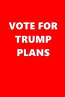 2020 Weekly Planner Vote Trump Plans Text Red White 134 Pages