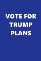 2020 Daily Planner Vote Trump Plans Text Blue White 388 Pages