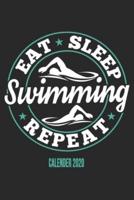 Eat Sleep Swimming Repeat Calender 2020