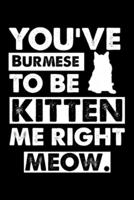 You've Burmese To Be Kitten Me Right Meow