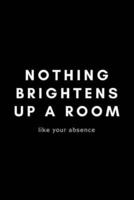 Nothing Brightens Up A Room Like Your Absence