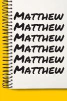 Name Matthew A Beautiful Personalized