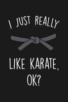 I Just Really Like Karate Ok