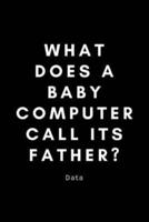 What Does A Baby Computer Call Its Father? Data