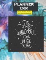 Planner 2020 Its Most Beautiful Time of the Year Quote