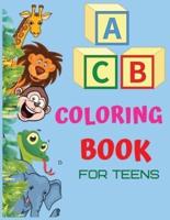 ABC Coloring Book and Letter Writing for Teens