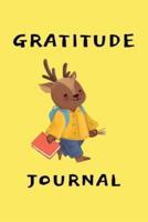 Kid's Gratitude and Affirmation Journal - Reindeer Goes to School Cover Theme