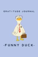 Funny Duck - Gratitude and Affirmation Journal For Kids Boys Girls